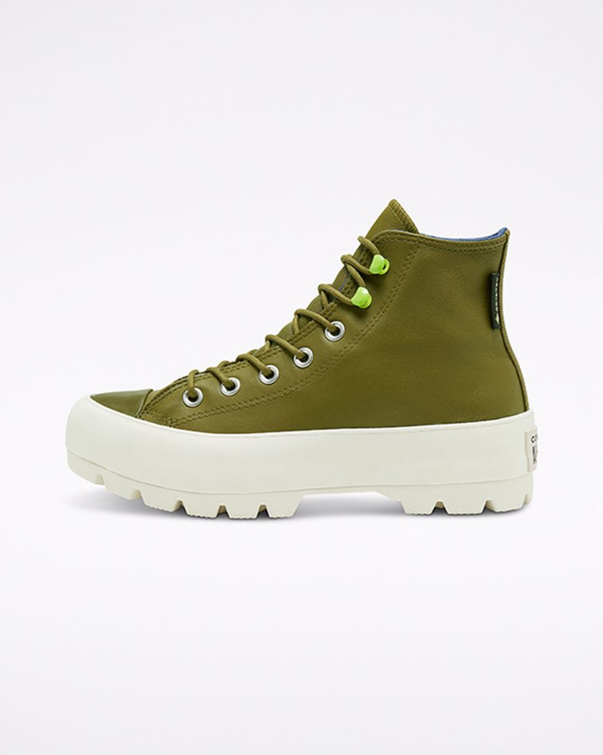 Women's Converse Chuck Taylor All Star Lugged Winter High Top Shoes Dark Olive / Navy | AU 09E68X